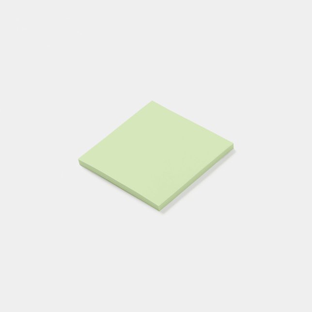 Mjukt Salviagrönt Ovalt  Post-it Block (Vinklad)
