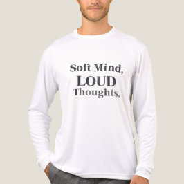 Mjukt sinne högljudda tankar minimalistisk vintage t shirt