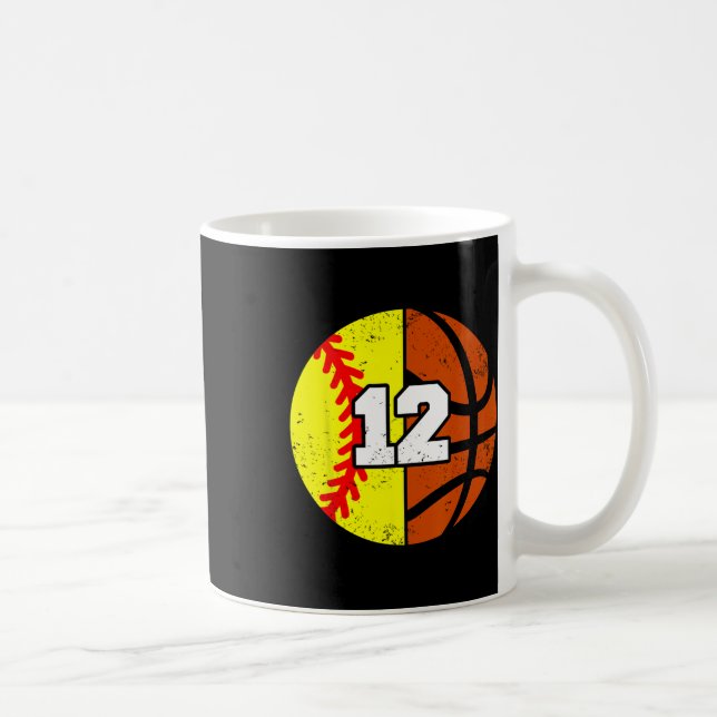 Mjukt Sketll Nummer 12 Tröja Rolig 12-årsdag Kaffemugg (Höger)