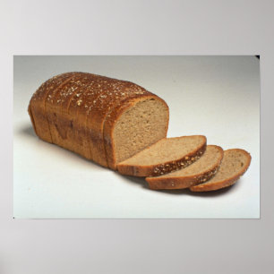 Mjukt skivat vetebröd poster