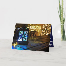 Mjukt snurrande ljuskort kort