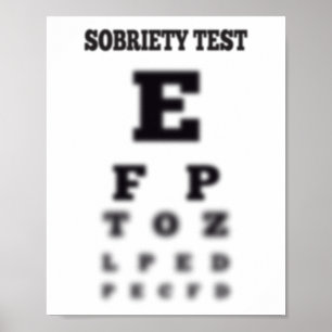 Mjukt sobertest Öga-diagram Poster