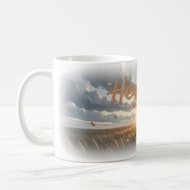 Mjukt solnedgångskärlek i fältmugg kaffemugg (Vänster)