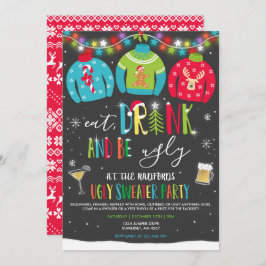 Mjukt sötare Party Inbjudan, ät och drick lätt. Inbjudningar