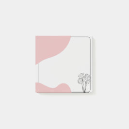 Mjukt talat minimalistisk post-it block