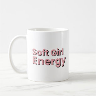 Mjukt Tjejenergi Estetisk Anime Tjej Kaffemugg