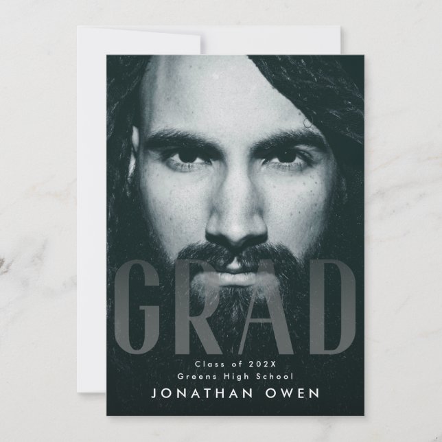 Mjukt toning av stort gradiumfoto, modern skriptfo meddelande (Framsida)