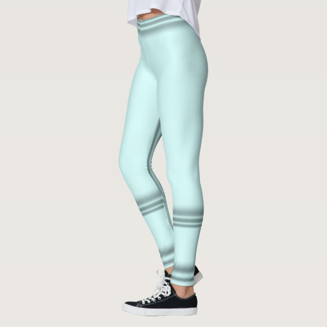 Mjukt Trendig Silver Blue Leggings (Vänster)