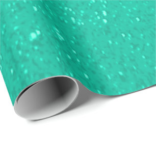 Mjukt tryck för Mintgröntglitter Presentpapper