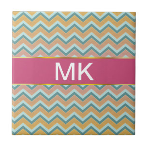 Mjukt värme färgsicksacken kakelplatta