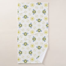 Mjukt Vattenfärg Blommigt Kakel Mönster