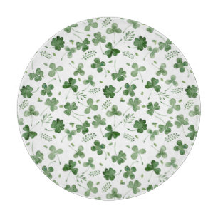Mjukt vattenfärgShamrockmönster
