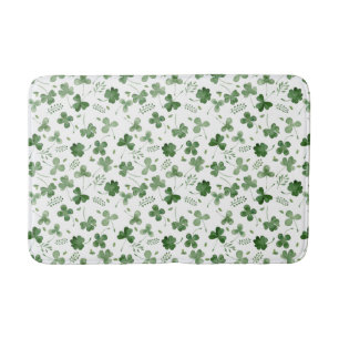 Mjukt vattenfärgShamrockmönster Badrumsmatta