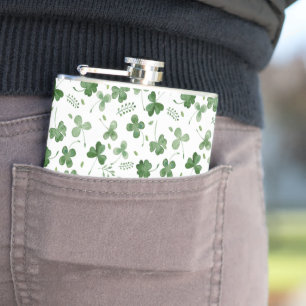 Mjukt vattenfärgShamrockmönster Fickplunta