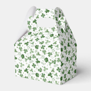 Mjukt vattenfärgShamrockmönster Presentaskar
