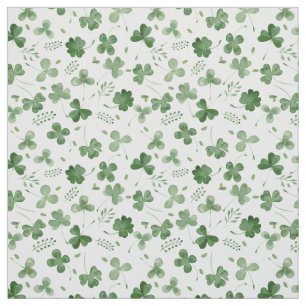 Mjukt vattenfärgShamrockmönster Tyg