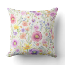 mjukt vildblommotiv i pastellfärger