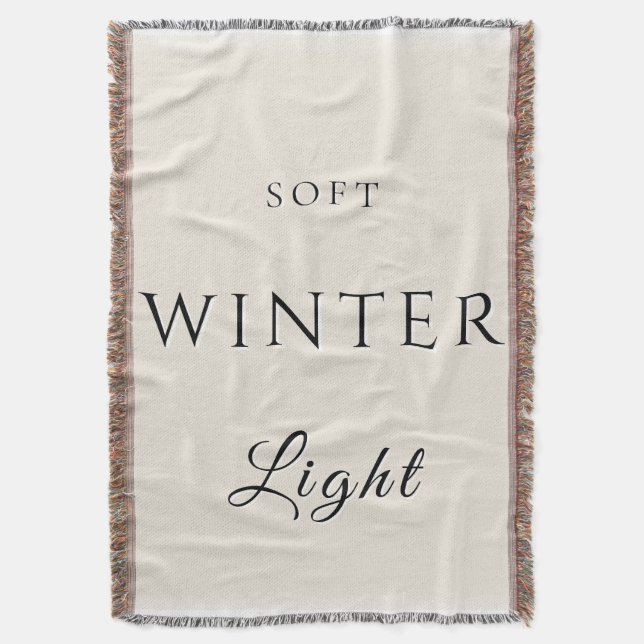 Mjukt vinterljus filt (Framsidan Vertikal)