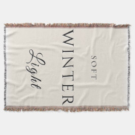 Mjukt vinterljus filt