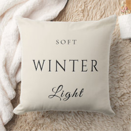 Mjukt vinterljus kudde
