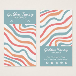 Mjukt Visning av blå  i Kurvor Visitkort