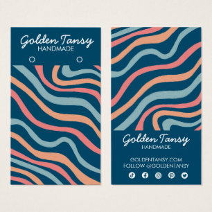 Mjukt Visning av blå  i Kurvor Visitkort