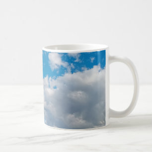 Mjukt vitt fluffmoln kaffemugg