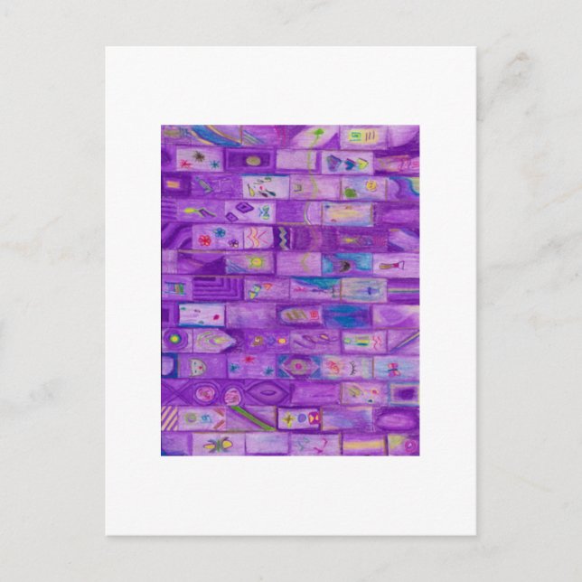 Mjukt vykort för Lila (Framsida)