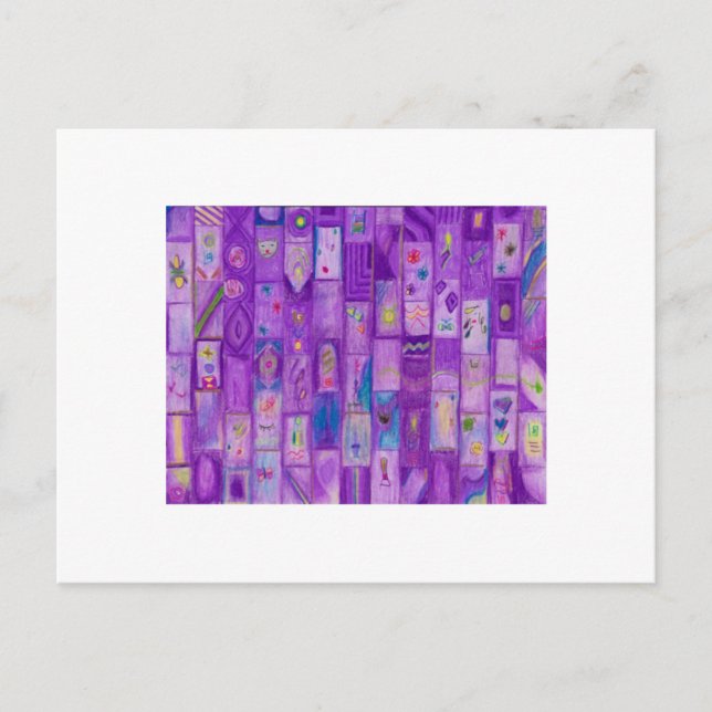 Mjukt vykort för Lila (Framsida)