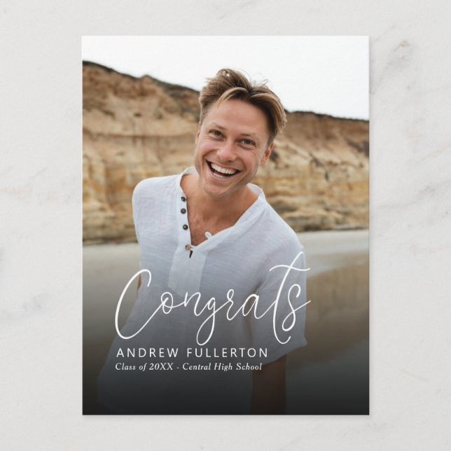 Mjukt vykort för meddelande om Studenten (Framsida)