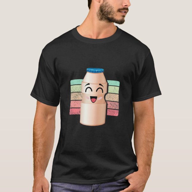 Mjukt Yogurt Drink Sweet Food Yogurt T Shirt (Framsida)