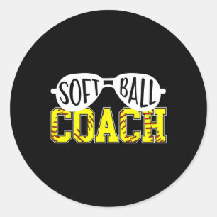 Mjukvarucoach Mjukvarucoaching Rolig Mjukvarucoach Runt Klistermärke