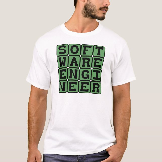 Mjukvaruingenjör, dataprogrammerare t-shirt (Framsida)