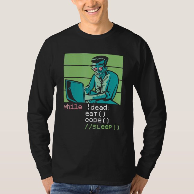 Mjukvaruutvecklare Binär Datavetenskap  Programmer T Shirt (Framsida)