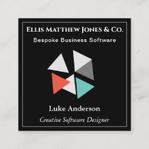 Mjukvaruutvecklare Svart Geometrisk QR-kod