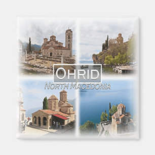 MK0012 Europa, NordMakedonien, Ohrid, kylskåp Magnet