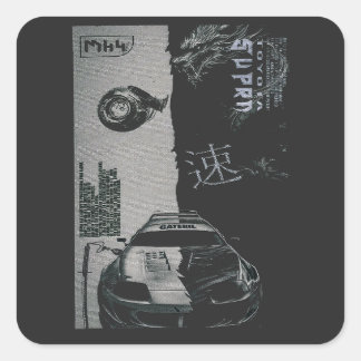 MK4-bildsjustering Japan Fyrkantigt Klistermärke