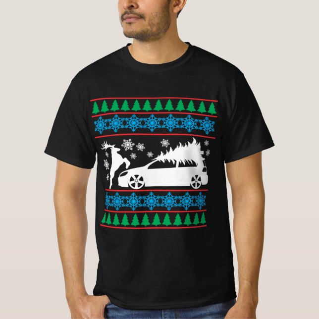 Mk6 gti ful christmas sweater t shirt (Framsida)