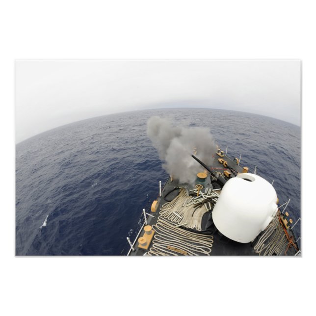 MK-75 76 mm-kanonen Fototryck (Framsidan)