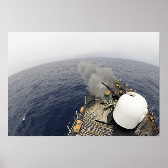 MK-75 76 mm-kanonen Poster (Framsidan)