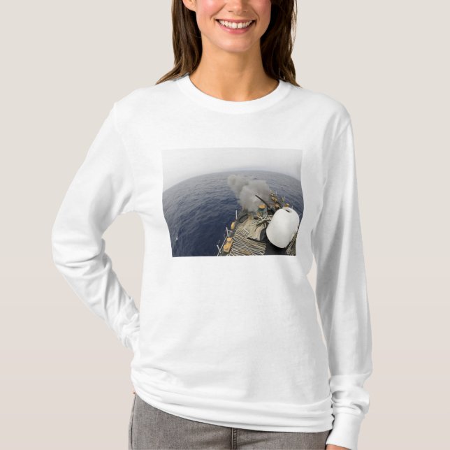 MK-75 76 mm-kanonen T-shirt (Framsida)