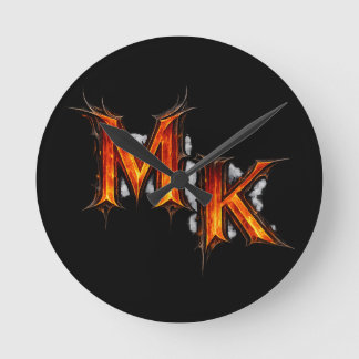 MK Infernal Gothic-emblem Rund Klocka