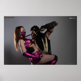 MK Roomies Scorpion X Mileena Poster