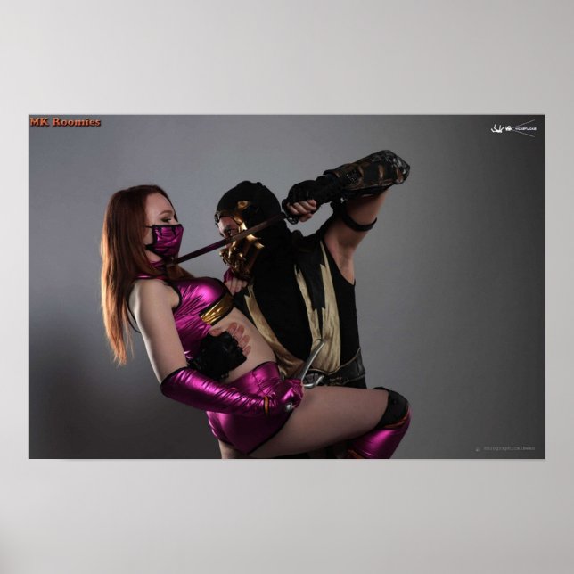 MK Roomies Scorpion X Mileena Poster (Framsidan)