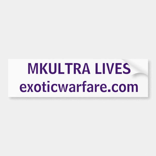 MKULTRA-LIV! exoticwarfare.com Bildekal (Framsidan)