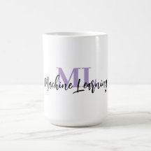 ML Vit Mugg – För Machine Learning-entusiaster 💜☕