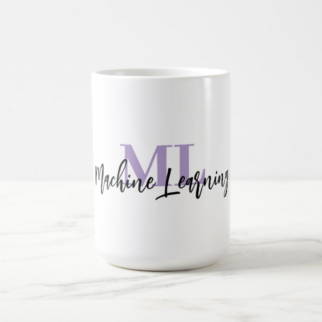 ML Vit Mugg – För Machine Learning-entusiaster 💜☕ (Center)