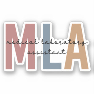 MLA Medicinsk laboratorieassistent Klistermärken