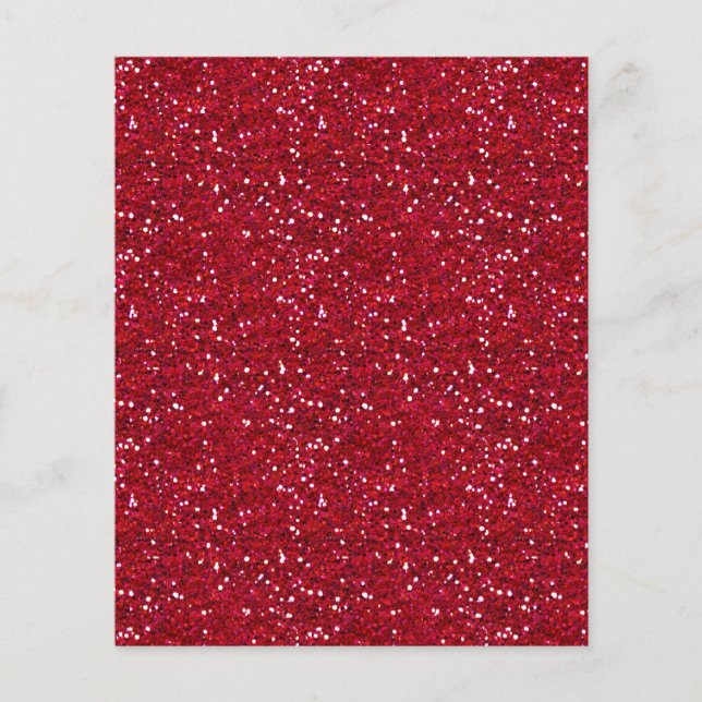 MLA MÖRK HOT PINK TJEKIG GLITTER BAKGRUNDSMALL FLYGBLAD (Framsidan)