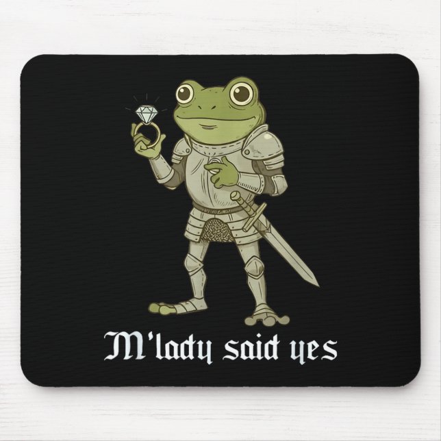 M'lady Said Yes Funny Frog Couple Matching  Musmatta (Framsidan)